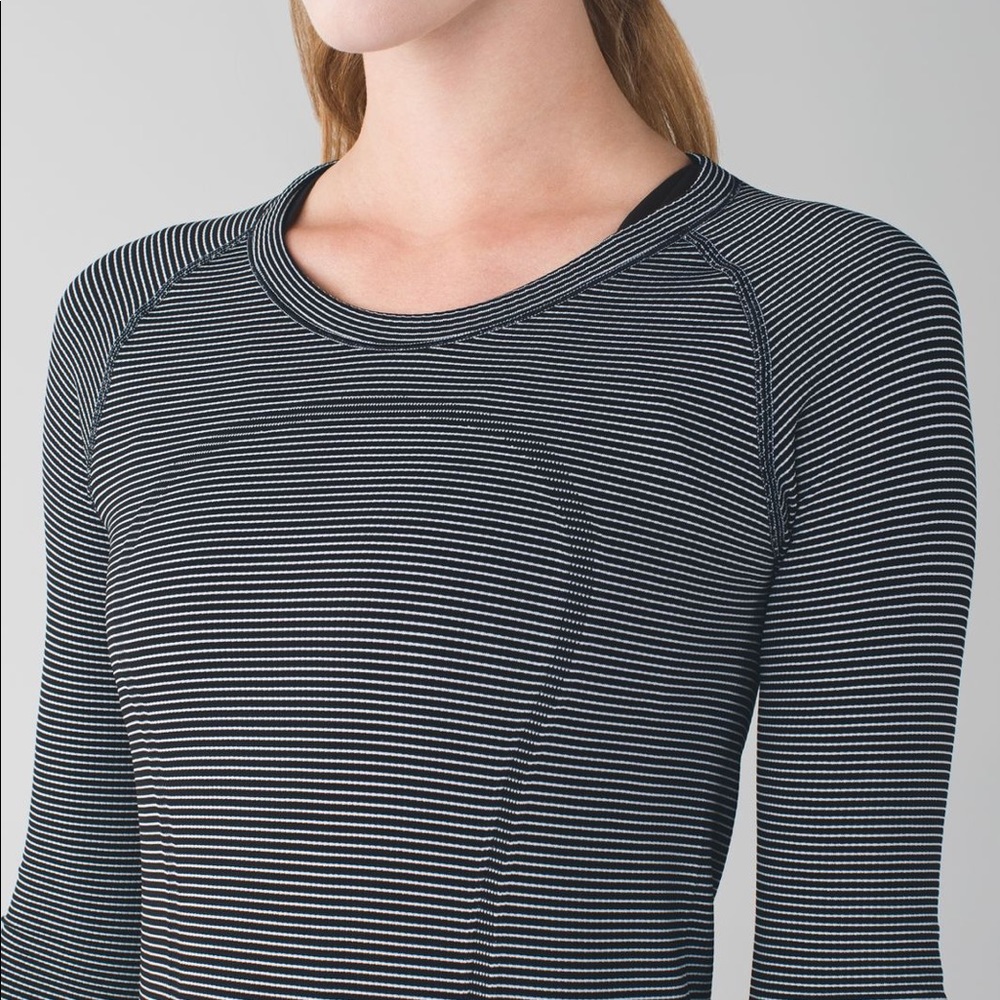 Stripped Lululemon Swiftly Tech Long Sleeve Crew